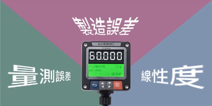 蹼輪流量計3個誤差重要參數- 線性度、量測誤差、製造誤差